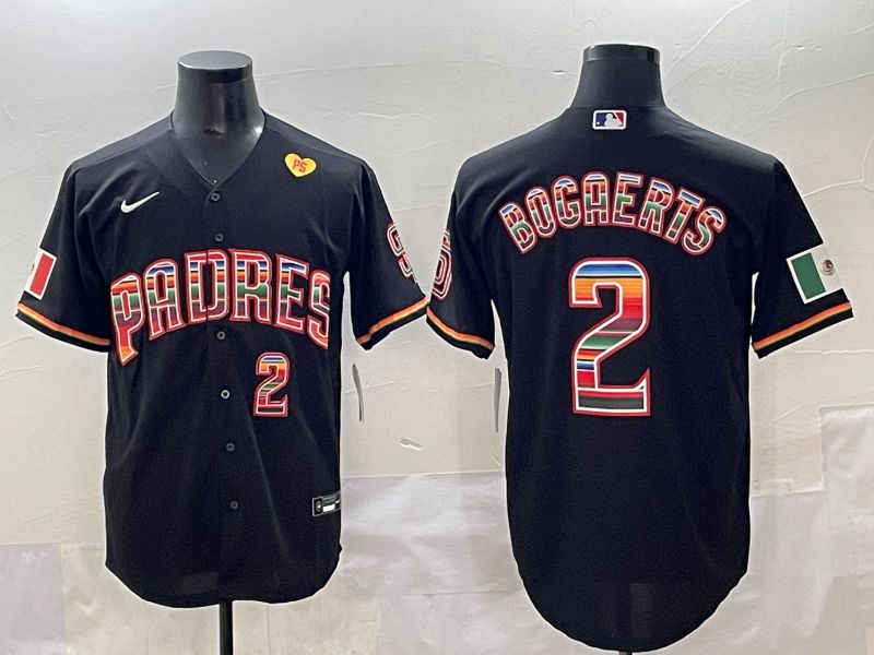 Men 2025 San Diego Padres #2 Bocaerts Black Game Nike MLB Jersey style 10